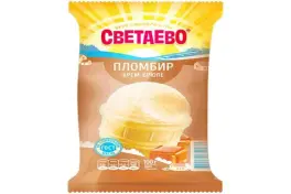 Мороженое СВЕТАЕВО пломбир крем-брюле в стаканчике 15%